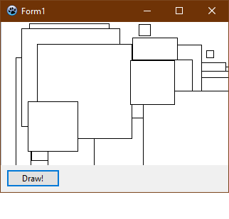 Figure 43: Random squares with random X and Y coordinates