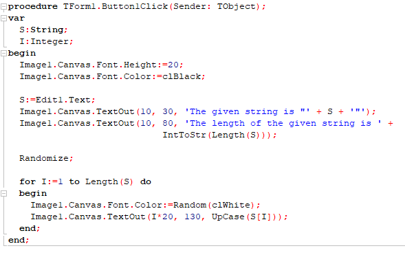 Figure 88: Working with separate string characters