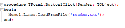 Figure 121: Loading a text file into a text area