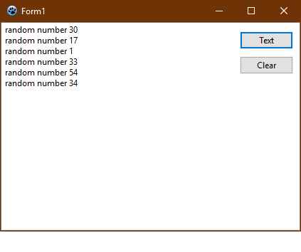 Figure 124: Generation and printout result for text area