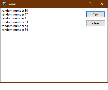 Figure 124: Generation and printout result for text area 